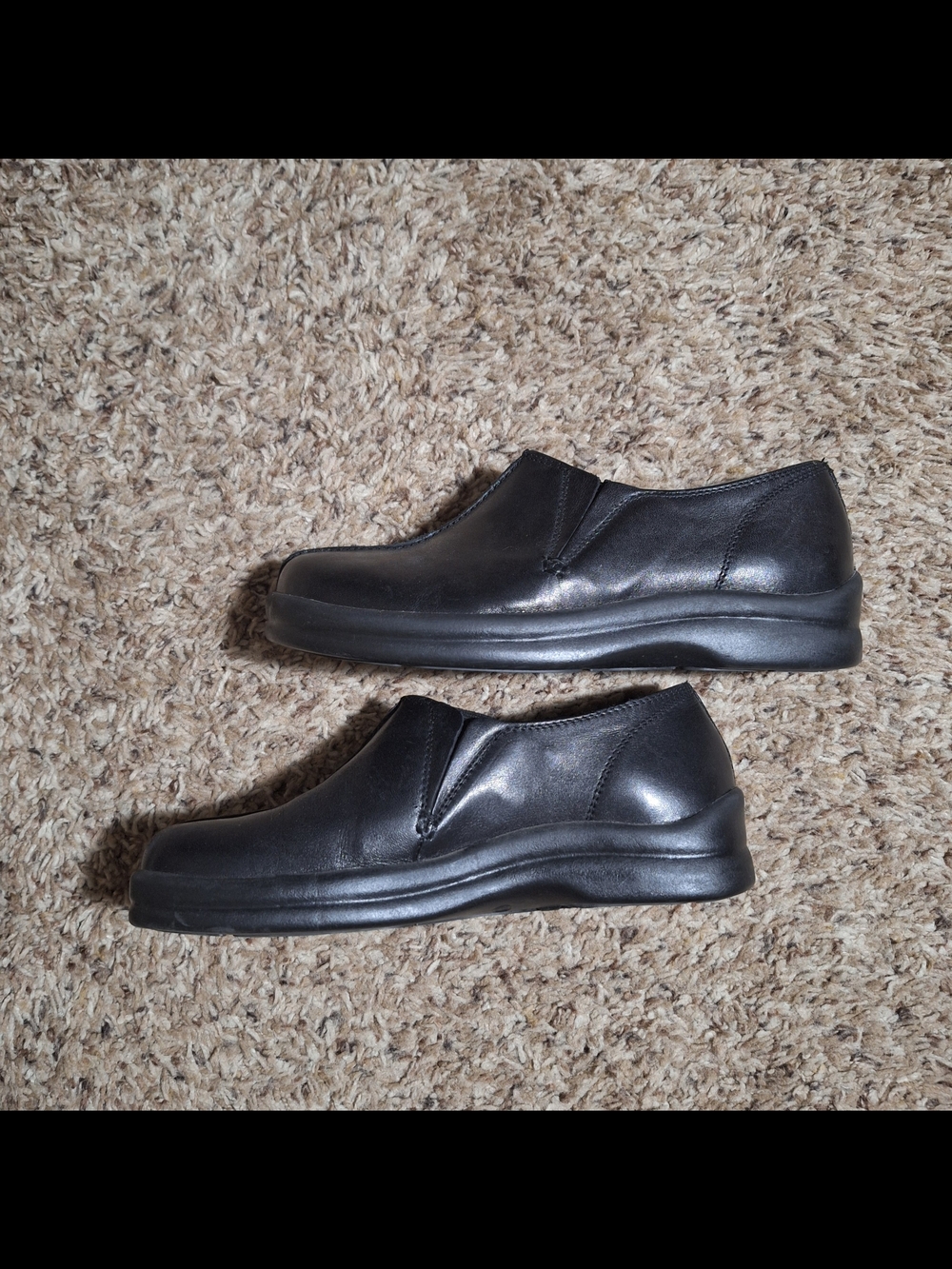 Footprints by Birkenstock Cambria Black Leather Slip On Loafers 36/5 - Picture 2 of 6